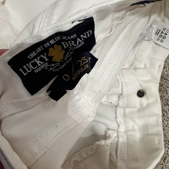 White Lucky Brand Straight Jeans - Picture 3 of 4